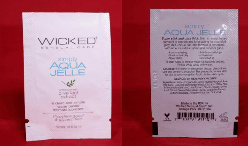 Wicked Simply Aqua Jelle Front and Back