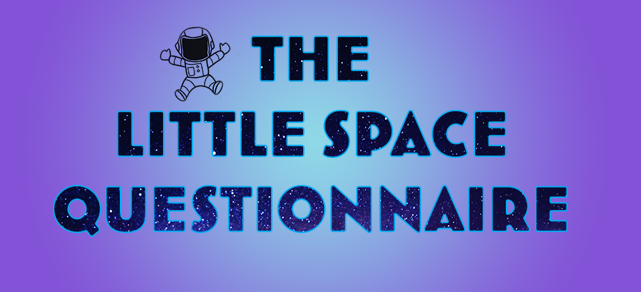 the little space questionnaire title with spaceperson little space questions sheet