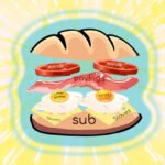 sub sandwich with types of submissives as filling