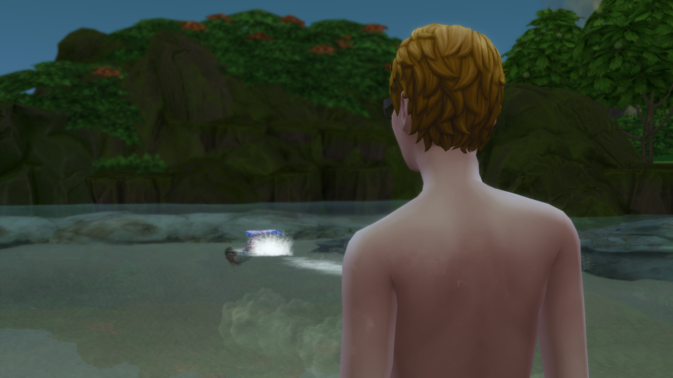 Things end. Winston looks off into the ocean. The mermaid is seen from a distance.